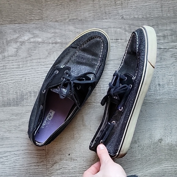 Woman size 12 Black Sparkley Sherry's - Picture 3 of 4